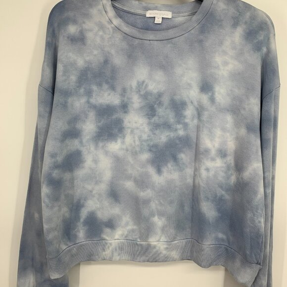 Beyond Yoga Pullover Day to Day Lounge Around Blue Tie Dye - Picture 7 of 12